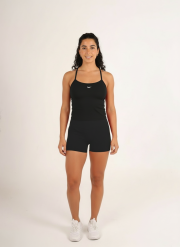 Her' black out ride shorts